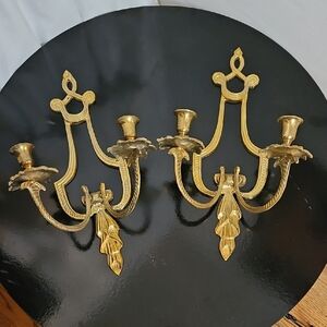 Elegant Gold Metal Wall Sconces